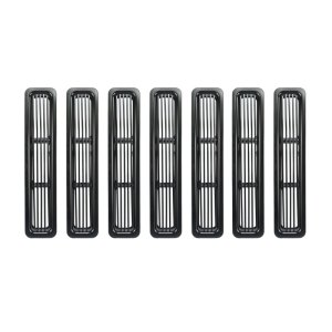 Jeep Wrangler Grille Inserts - Rugged Ridge - Billet - Black - `97-`06